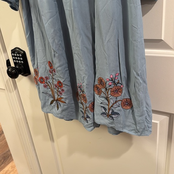 NEW SPARTINA 449 mara smocked dress in oyster factory embroidery size XXL - Picture 3 of 13